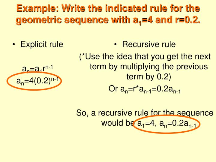 PPT - 11.5 Recursive Rules for Sequences PowerPoint Presentation - ID ...