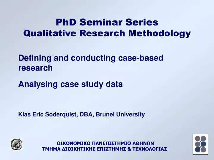 qualitative research methods phd course