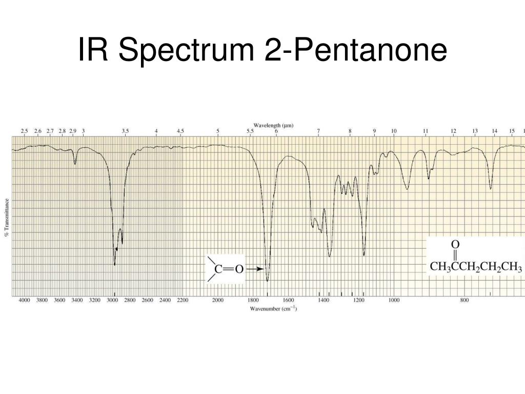 IR Spectrum 2-Pentanone.