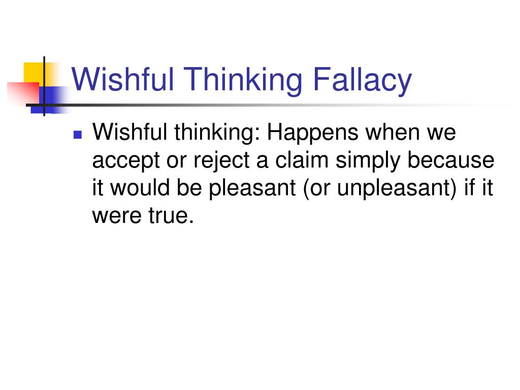 wishful thinking in critical thinking