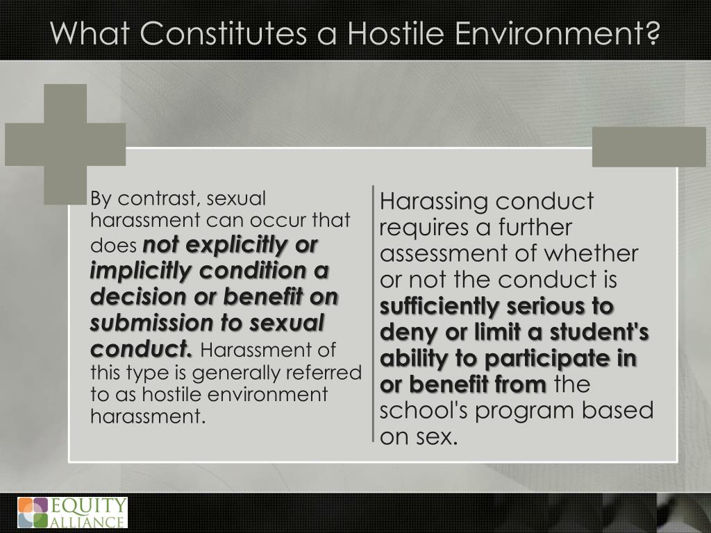 PPT Federal Civil Rights Title IX and Gender Based Harassment