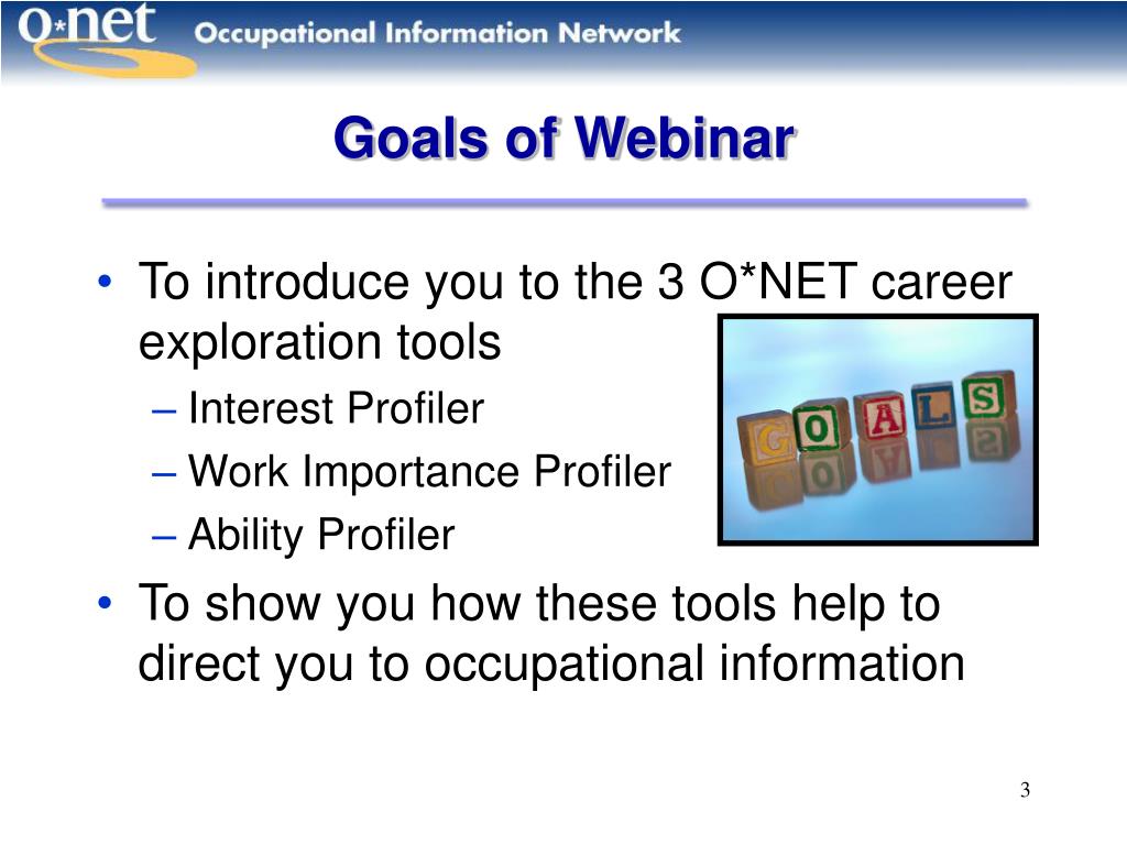 O*Net Online Presentation 