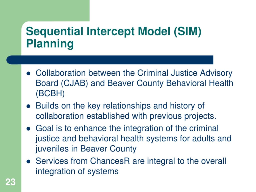 sequential intercept model and systems integration sequential intercept model and systems integration