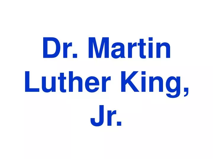 dr martin luther king jr n.