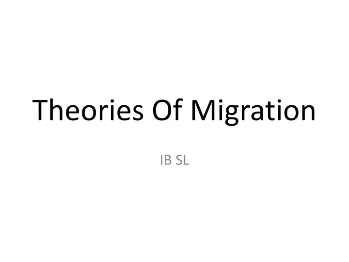 lee s model of migration