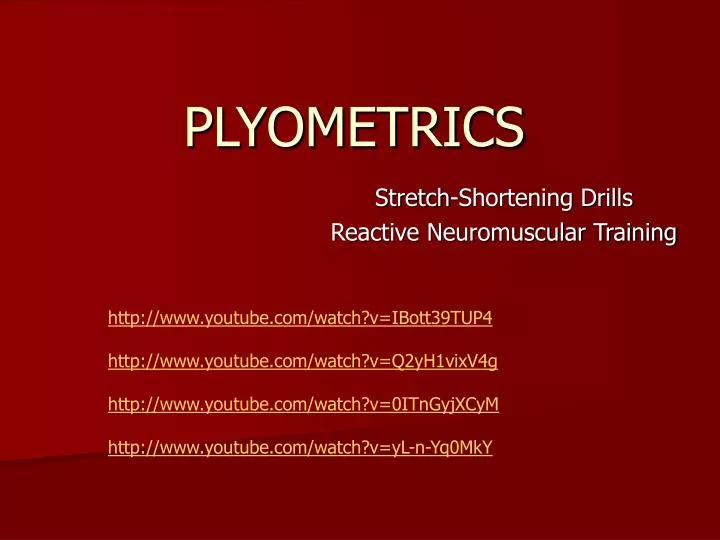 plyometrics n.