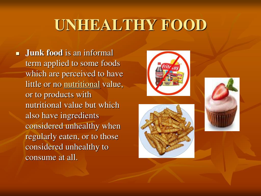 Healthy Food Vs Junk Food Ppt