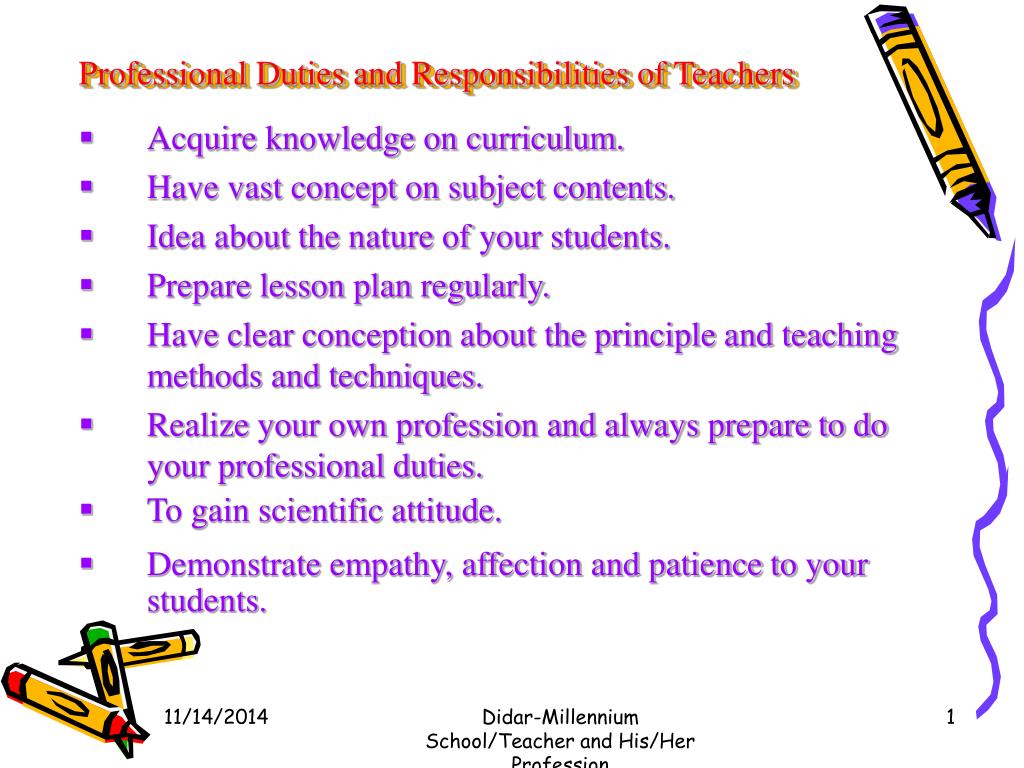 What Are The Duties And Responsibilities Of A Teacher Free Word Template
