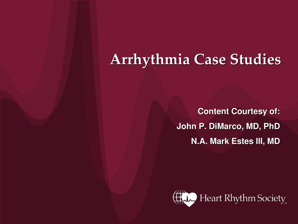 arrhythmia case study ppt