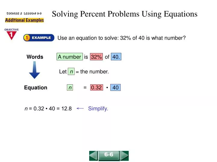 solving percent problems using equations worksheet