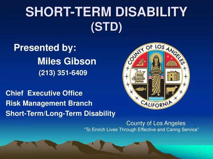 PPT SHORT TERM DISABILITY STD PowerPoint Presentation Free