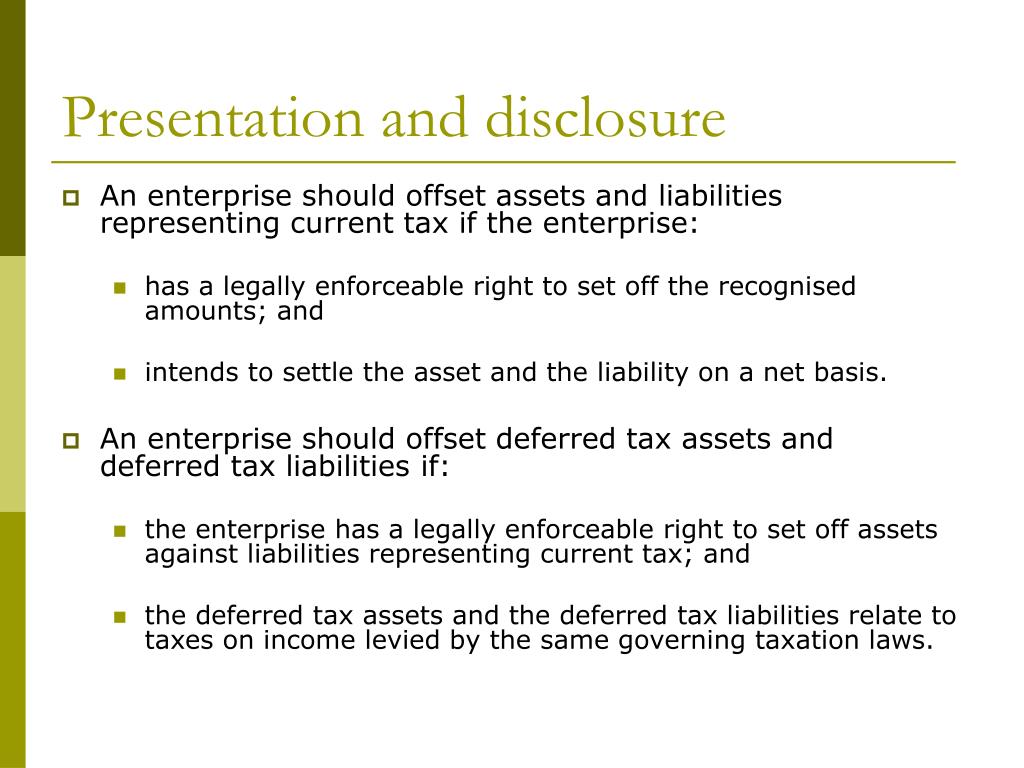 presentation and disclosure assertion accounts receivable