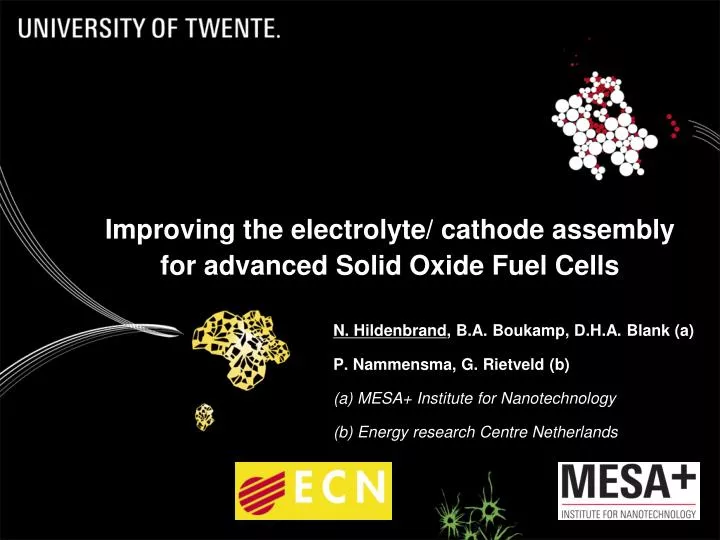 PPT Improving the electrolyte/ cathode assembly for advanced Solid
