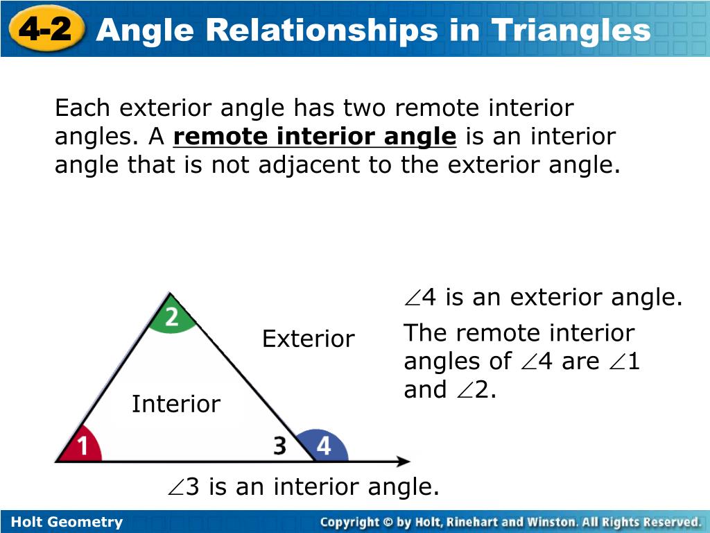 Ppt Find The Measures Of Interior And Exterior Angles Of