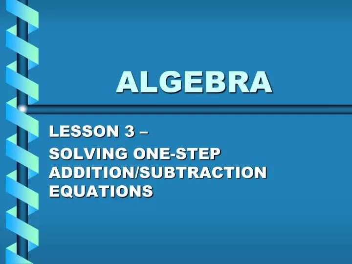 algebra n.