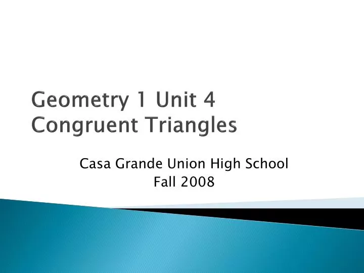 geometry 1 unit 4 congruent triangles n.