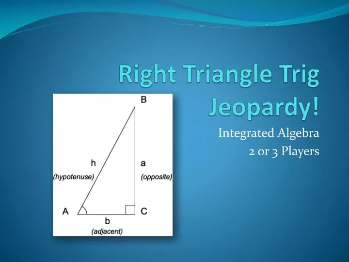 right triangle trig jeopardy n.