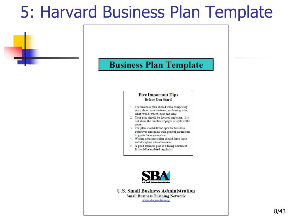 harvard business plan example