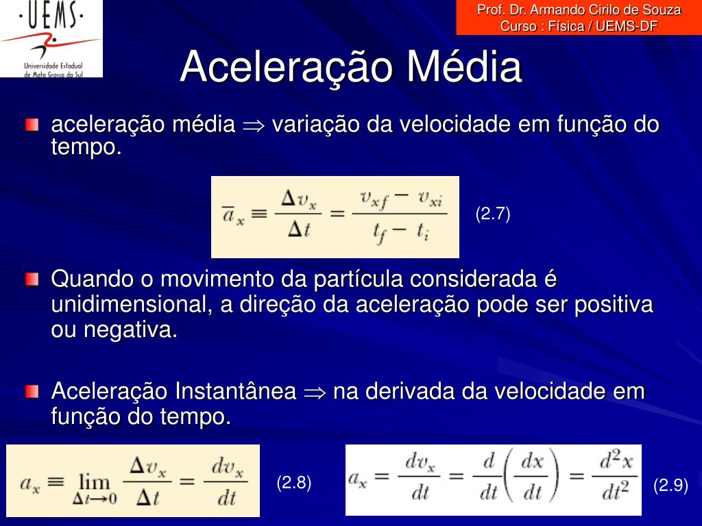 PPT - Prof. Dr. Armando Cirilo de Souza Curso : Física / UEMS-DF PowerPoint  Presentation - ID:1246441