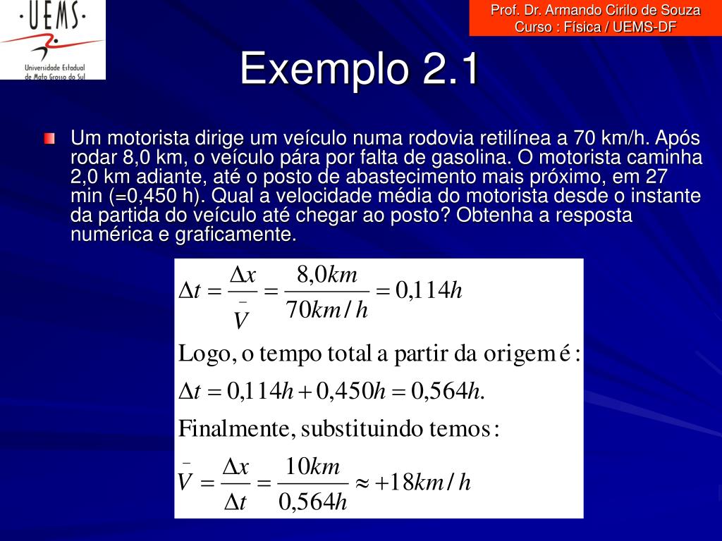 PPT - Prof. Dr. Armando Cirilo de Souza Curso : Física / UEMS-DF PowerPoint  Presentation - ID:1246441