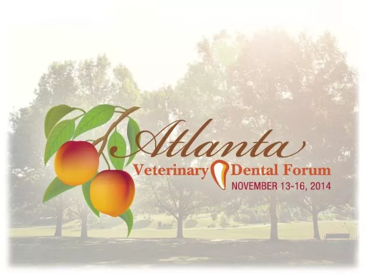 PPT We invite you to attend the 28th Annual Veterinary Dental Forum