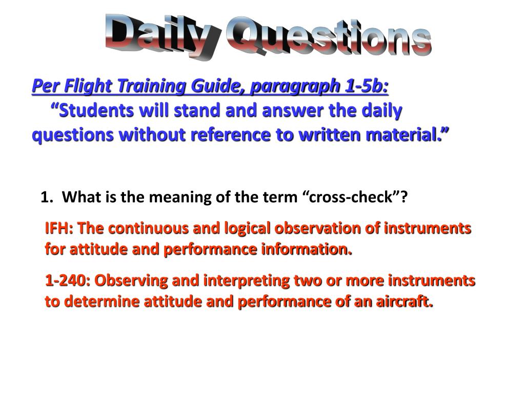 PPT - 1. What is the meaning of the term “cross-check”? PowerPoint