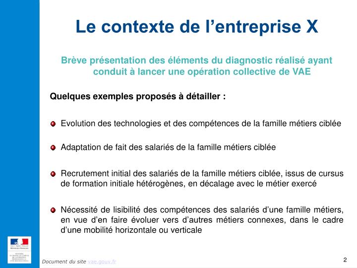 PPT - Le contexte de l’entreprise X PowerPoint Presentation - ID:6610834