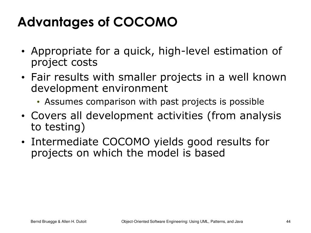 cocomo model implementation