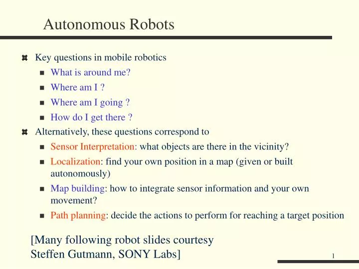 autonomous robots n.