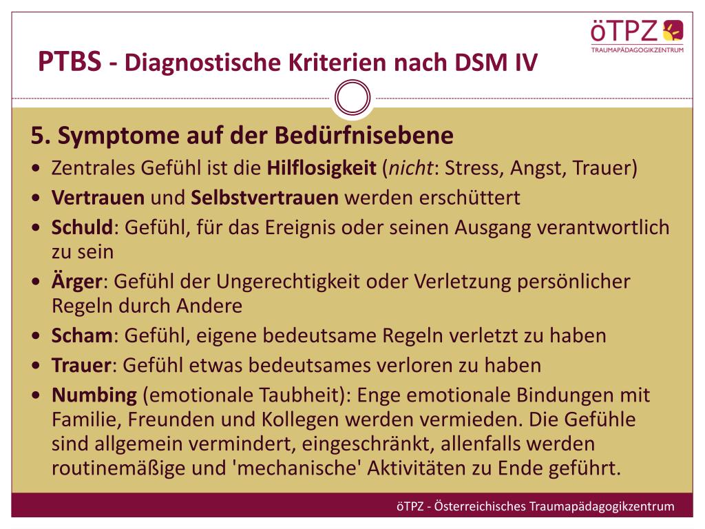 PPT Umgang mit Traumasymptomen PowerPoint Presentation, free download ID6613161