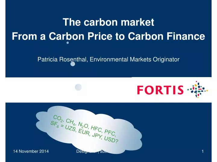 the carbon market from a carbon price to carbon finance n.