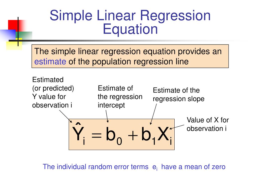simple linear regression presentation
