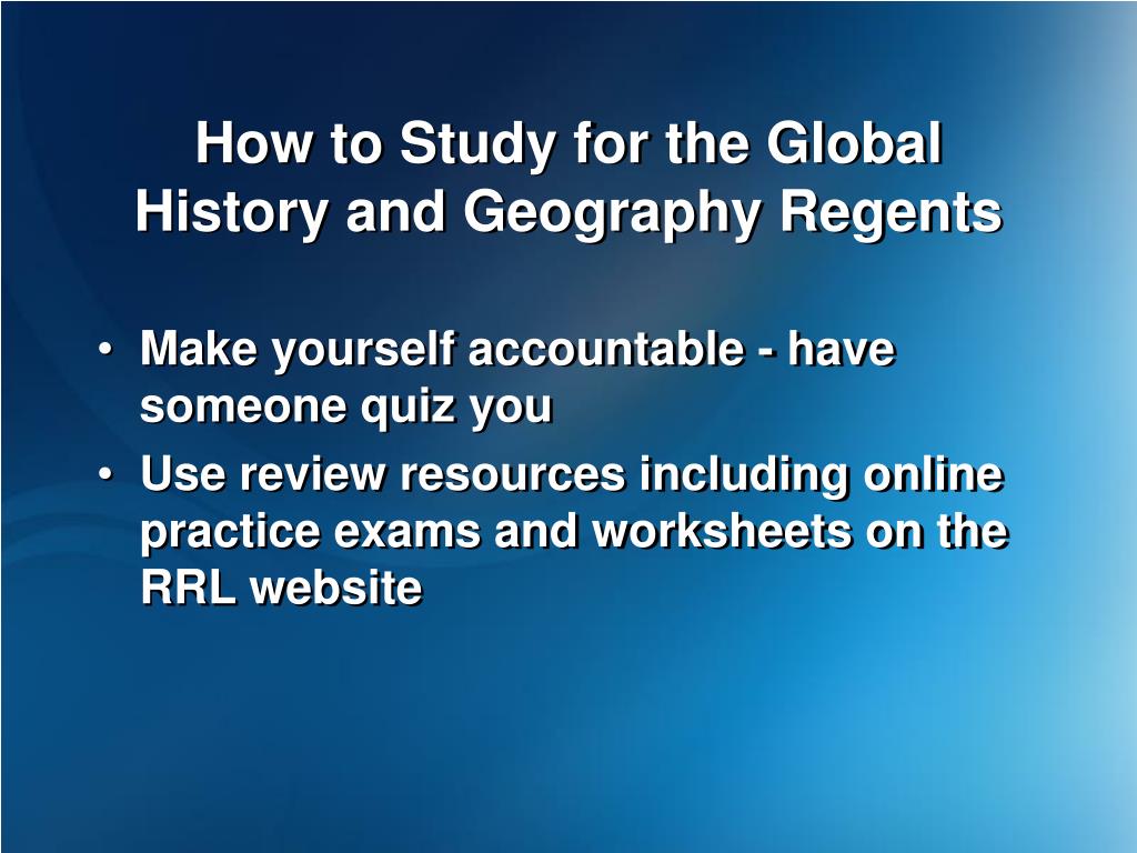 PPT Regents Review Live Global History & Geography PowerPoint