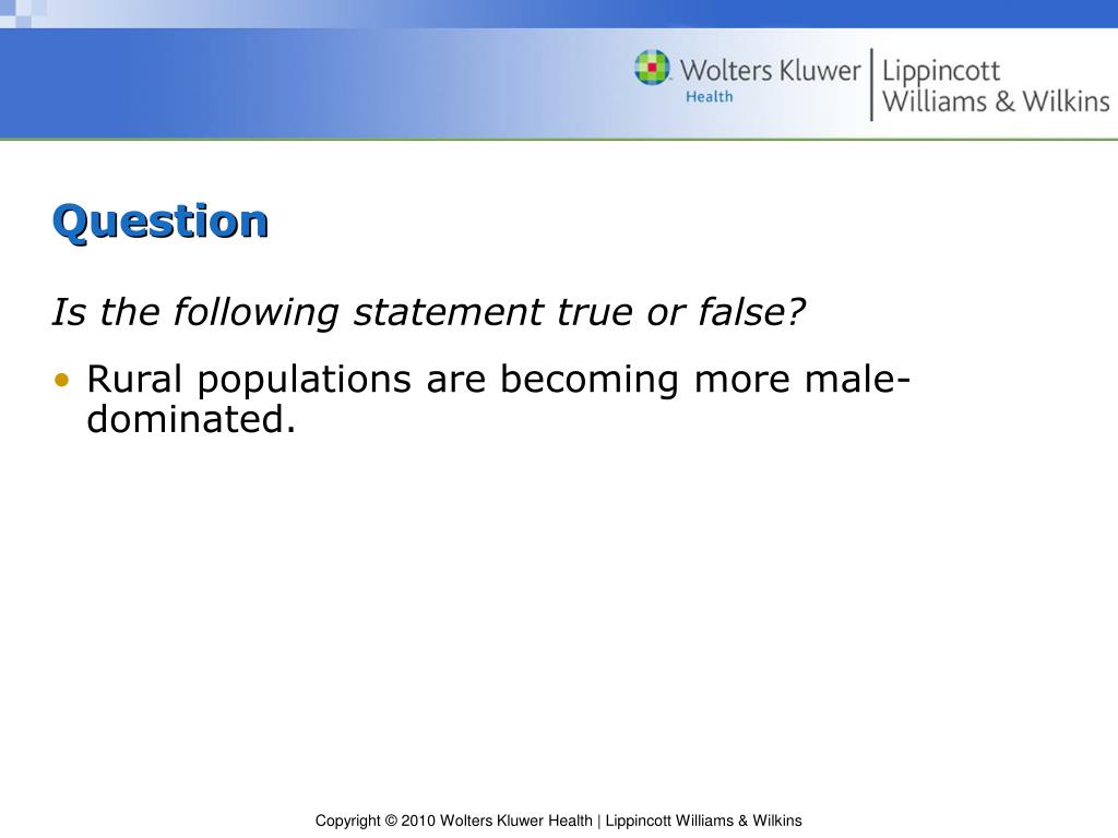 PPT Chapter 29 Issues with Rural, Migrant, and Urban