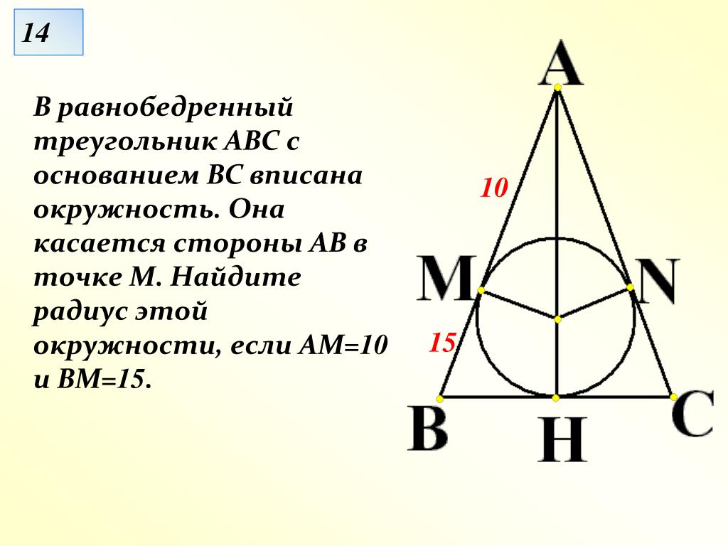 Формула вписанной окружности в равнобедренный треугольник. Окружность вписанная в равнобедренный треугольник. Окружность вписана в равнобедренныйтреугольник. Равнобедренный треугольник АВС. Равнобедренный треугольник в окружности.