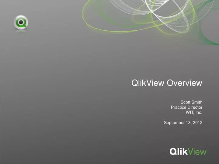 PPT QlikView Overview PowerPoint Presentation, free download ID6617267