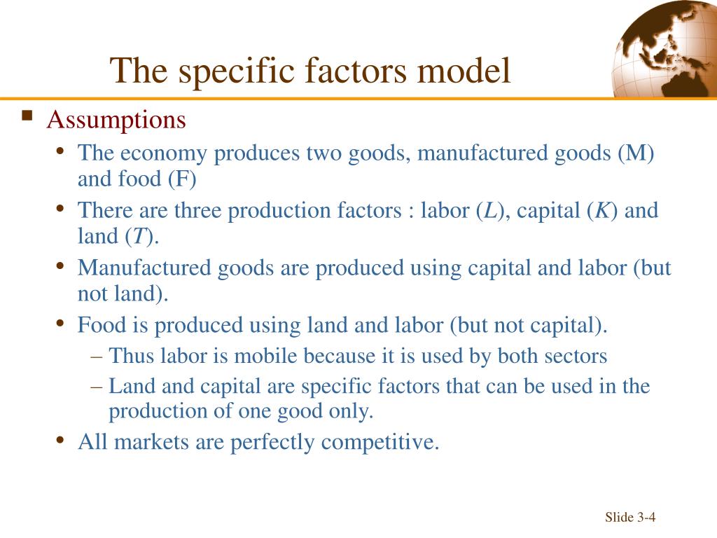 PPT - Lectures 4-5: The specific factors model PowerPoint Presentation ...