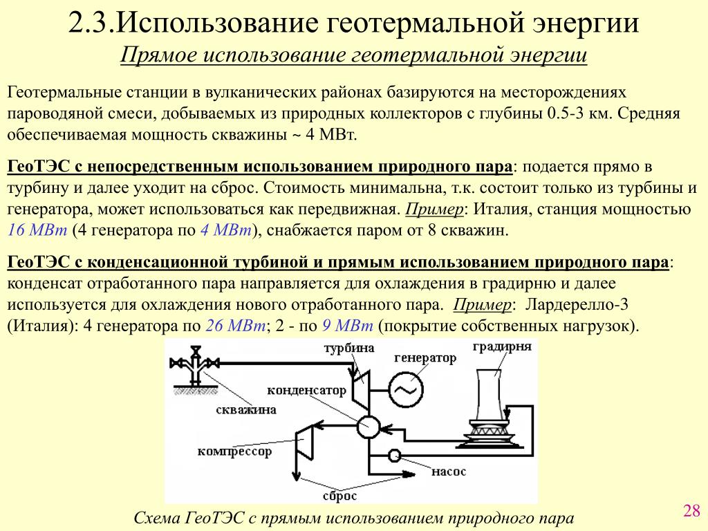 Геотермальная энергия примеры использования PPT - Раздел 3 PowerPoint Presentation, free download - ID:6619367