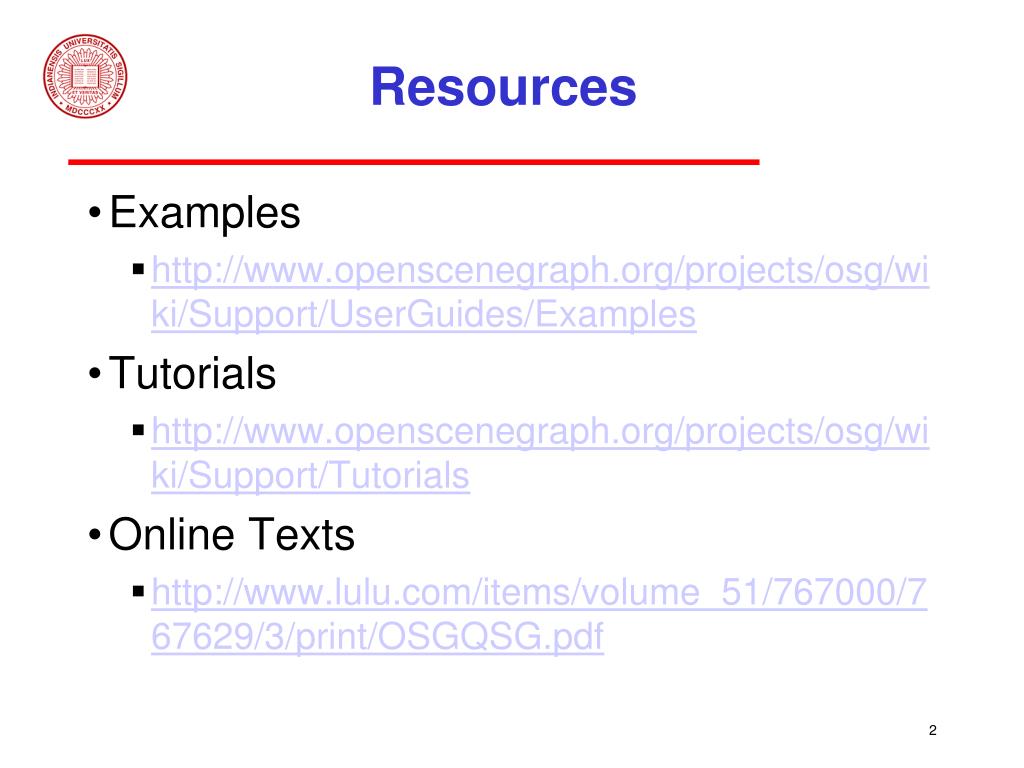 PPT - Open Scene Graph by Ray Wisman rwisman@ius PowerPoint Presentation -  ID:6621117