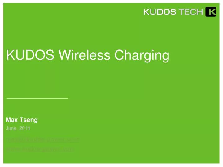 kudos wireless charging n.