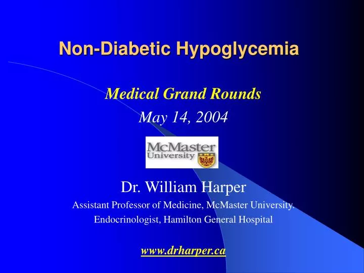 non diabetic hypoglycemia