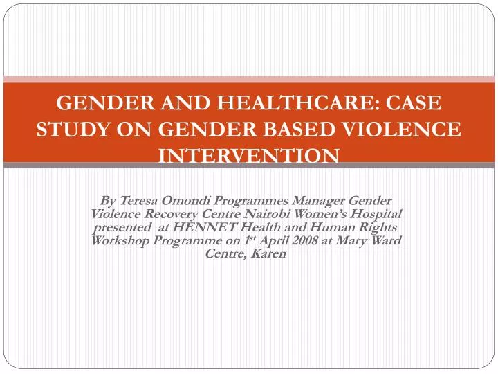 a case study on a domestic violence intervention Describes the design, implementation and results of a case study conducted in 1997 of iowa's domestic violence programs the goals of the study were to describe the. a case study on a domestic violence intervention Describes the design, implementation and results of a case study conducted in 1997 of iowa's domestic violence programs the goals of the study were to describe the.