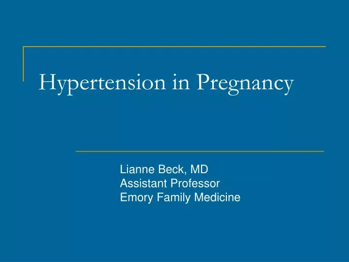 PPT - Hypertension in Pregnancy PowerPoint Presentation, free download ...