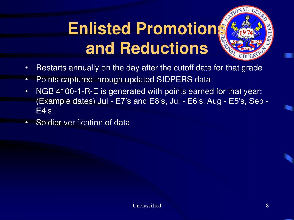 PPT Enlisted Promotion System PowerPoint Presentation, free download