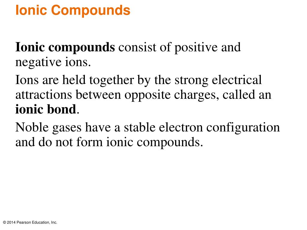 Ppt Chapter 6 Ionic And Molecular Compounds Powerpoint Presentation