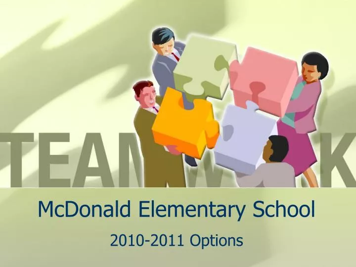 PPT McDonald Elementary School PowerPoint Presentation, free download