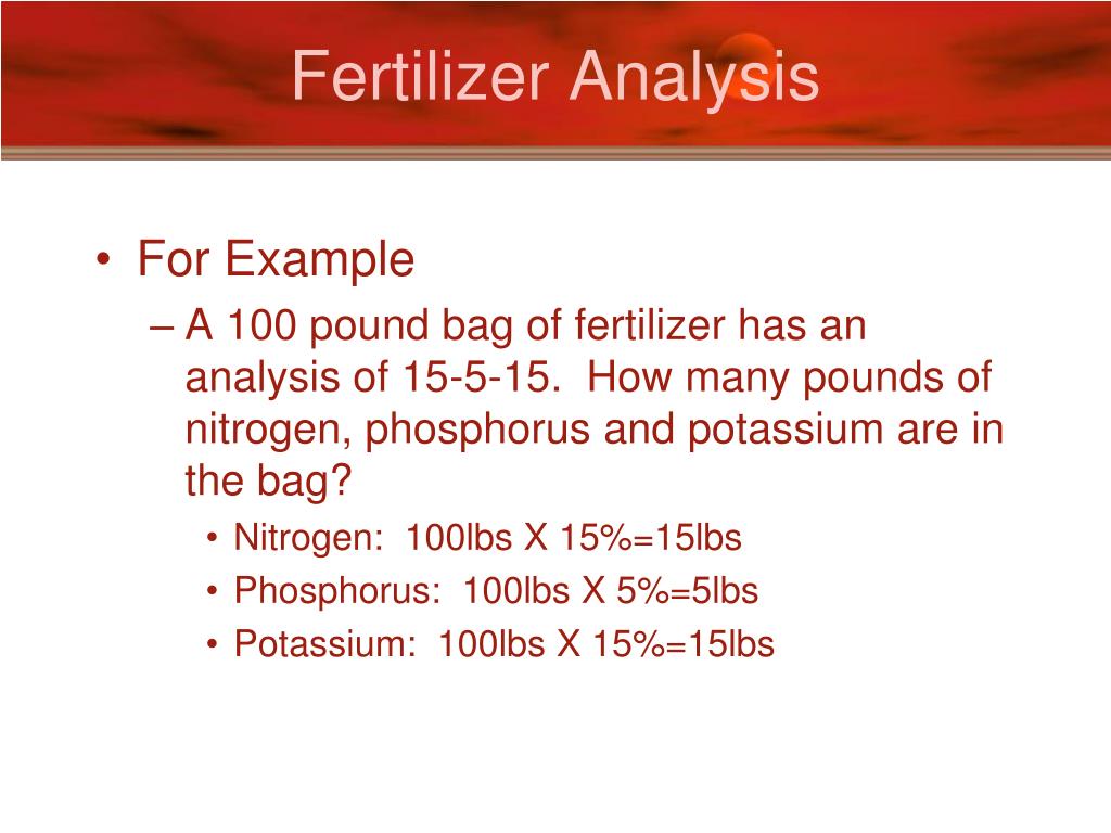 what is the analysis of map fertilizer