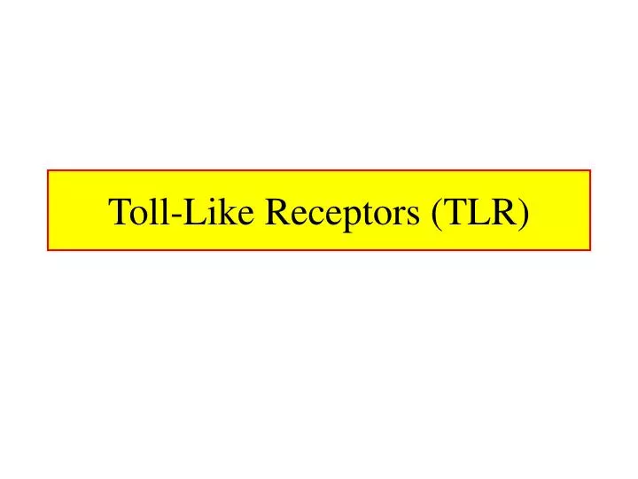 toll like receptors tlr n.
