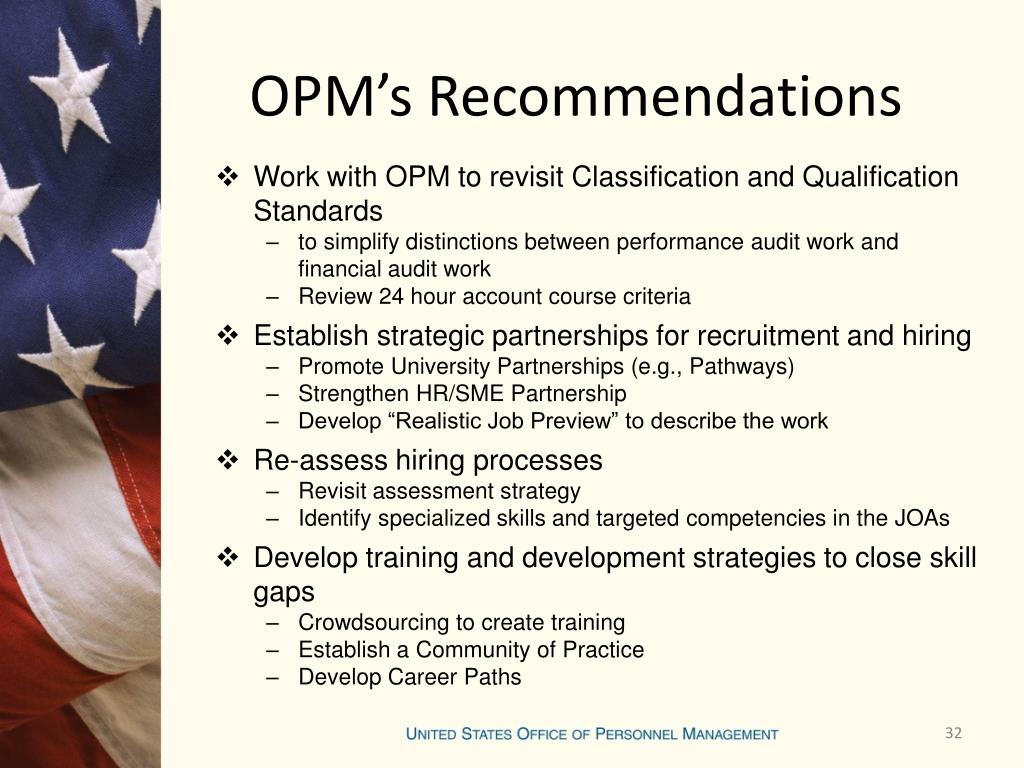 Ppt Opm Critical Skills Gap Initiative 0511 Auditing Focus Group