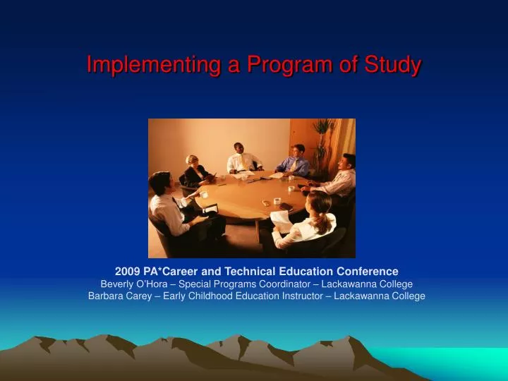 PPT - Implementing a Program of Study PowerPoint Presentation, free ...